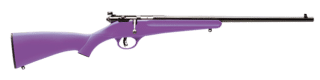 Savage Arms Rascal Single Shot Rifle 22 LR has a purple stock